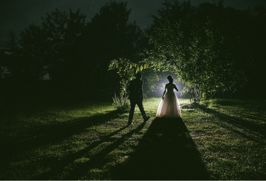 Wedded couples on a photoshoot night